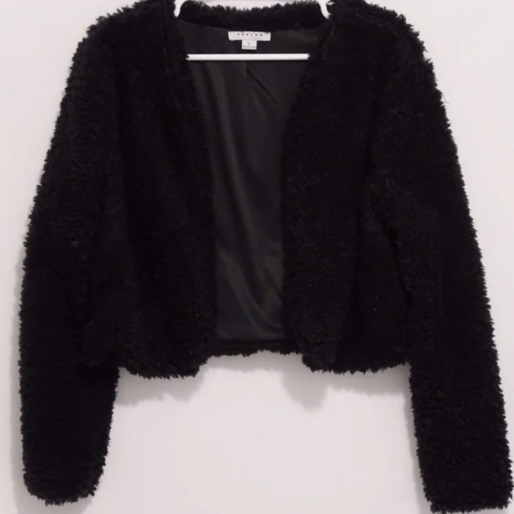 Black Faux Fur Jacket
